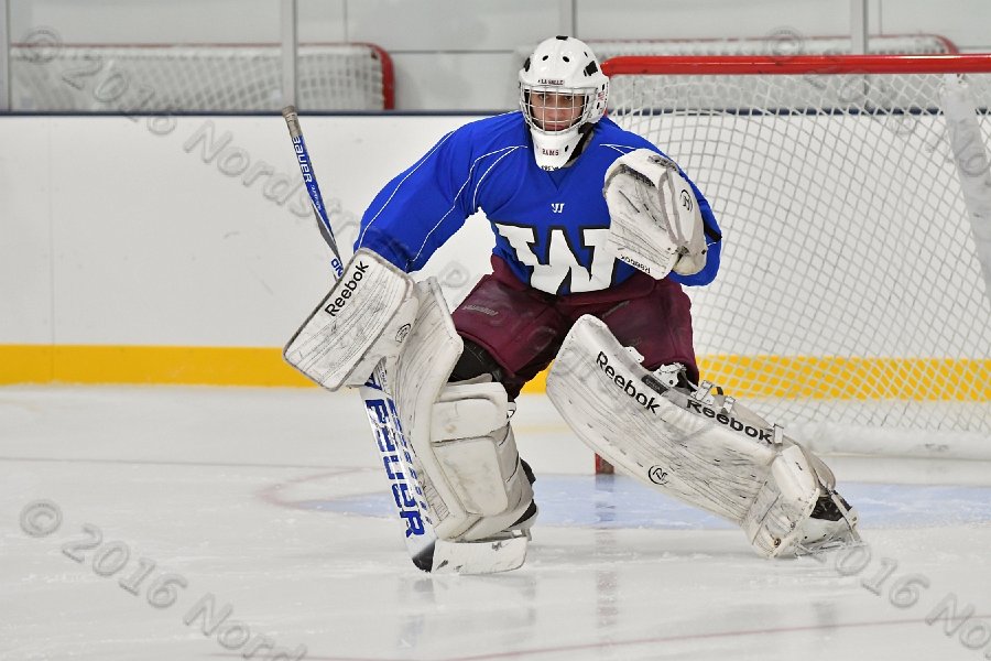 Wheaton College Men\'s Ice Hockey vs Middlesex Community College. - Photo By: KEITH NORDSTROM